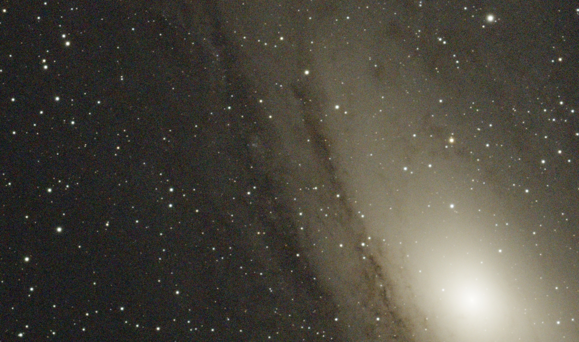 The core of Andromeda: one night of imaging, 47 mins exposure time